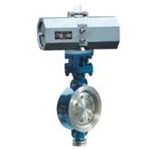 金屬密封氣動(dòng)對(duì)夾蝶閥