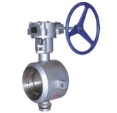 對(duì)焊式金屬硬密封蝶閥